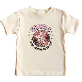 Ghouls Just Wanna Have Fun Kids Graphic Tee | Natural