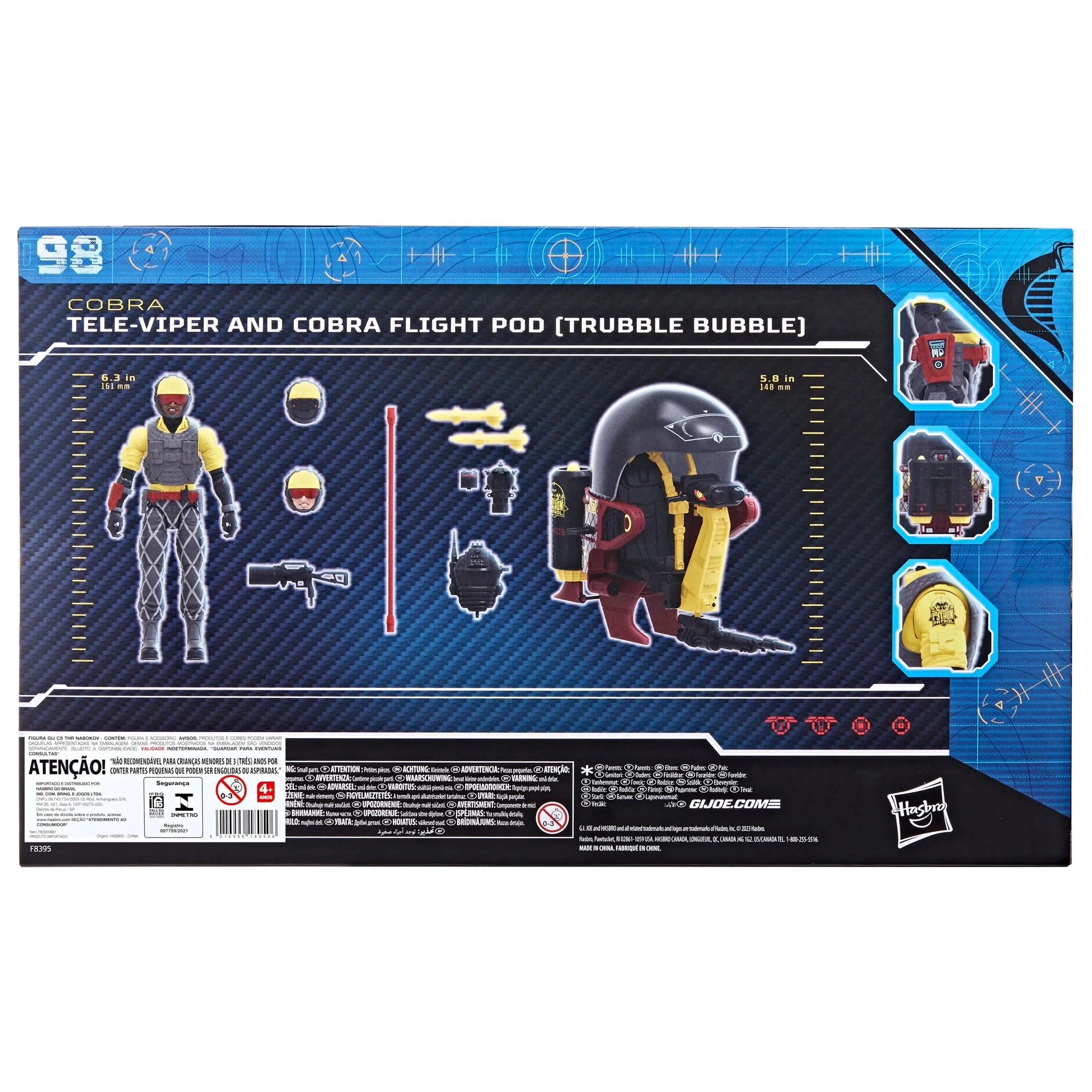 G.I. Joe Classified Series Python Patrol Tele-Viper & Cobra Flight Pod (Trubble Bubble)