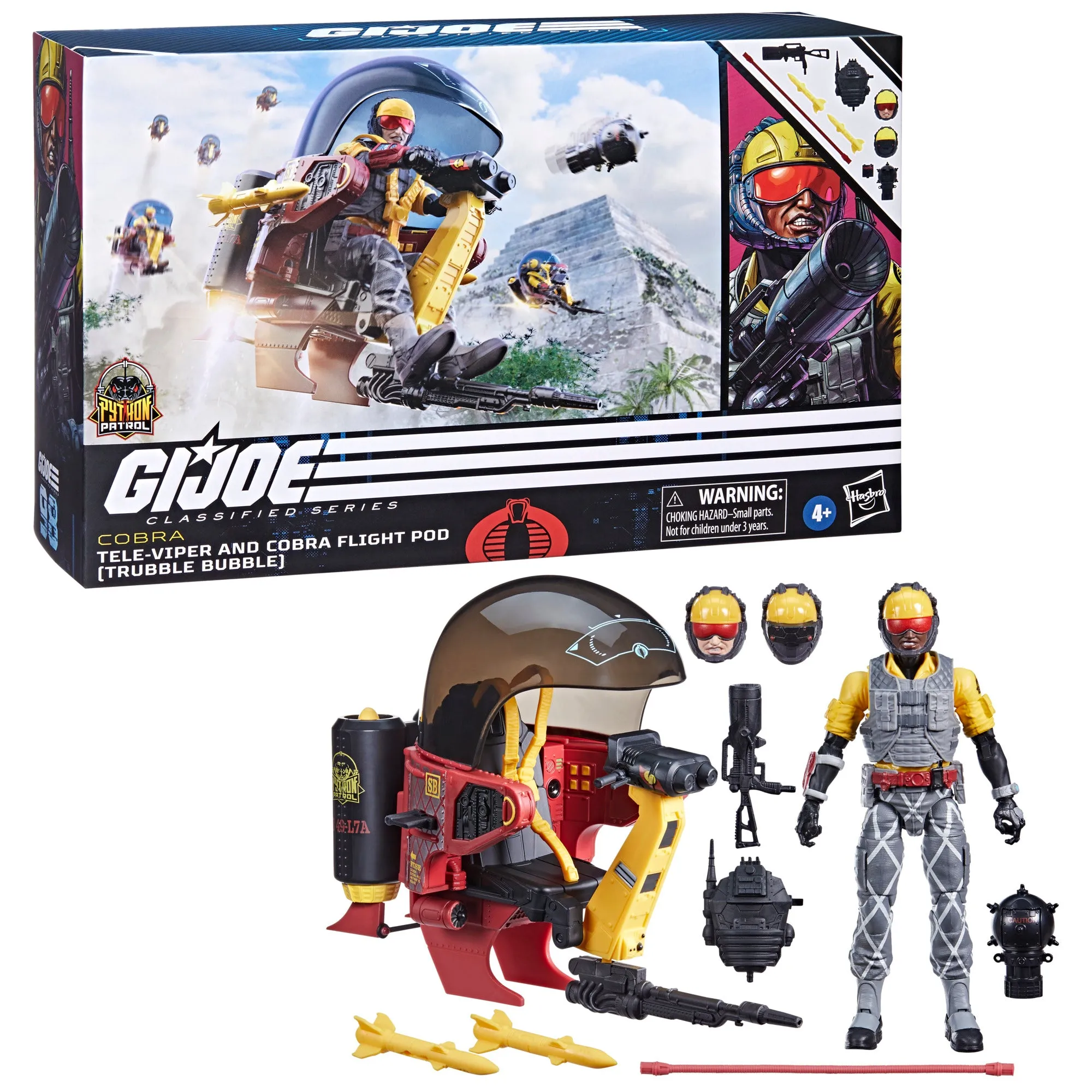 G.I. Joe Classified Series Python Patrol Tele-Viper & Cobra Flight Pod (Trubble Bubble)