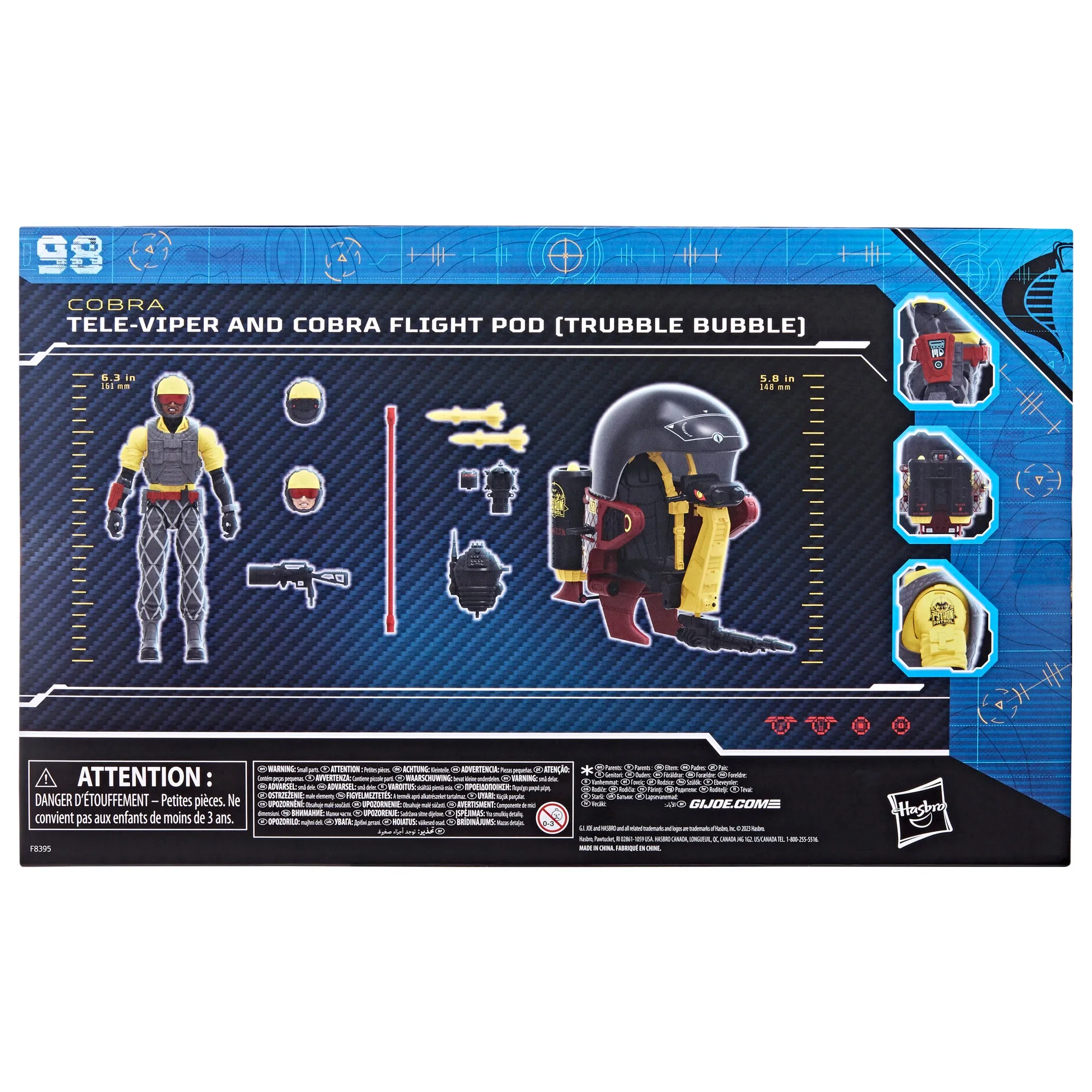 G.I. Joe Classified Series Python Patrol Tele-Viper & Cobra Flight Pod (Trubble Bubble)