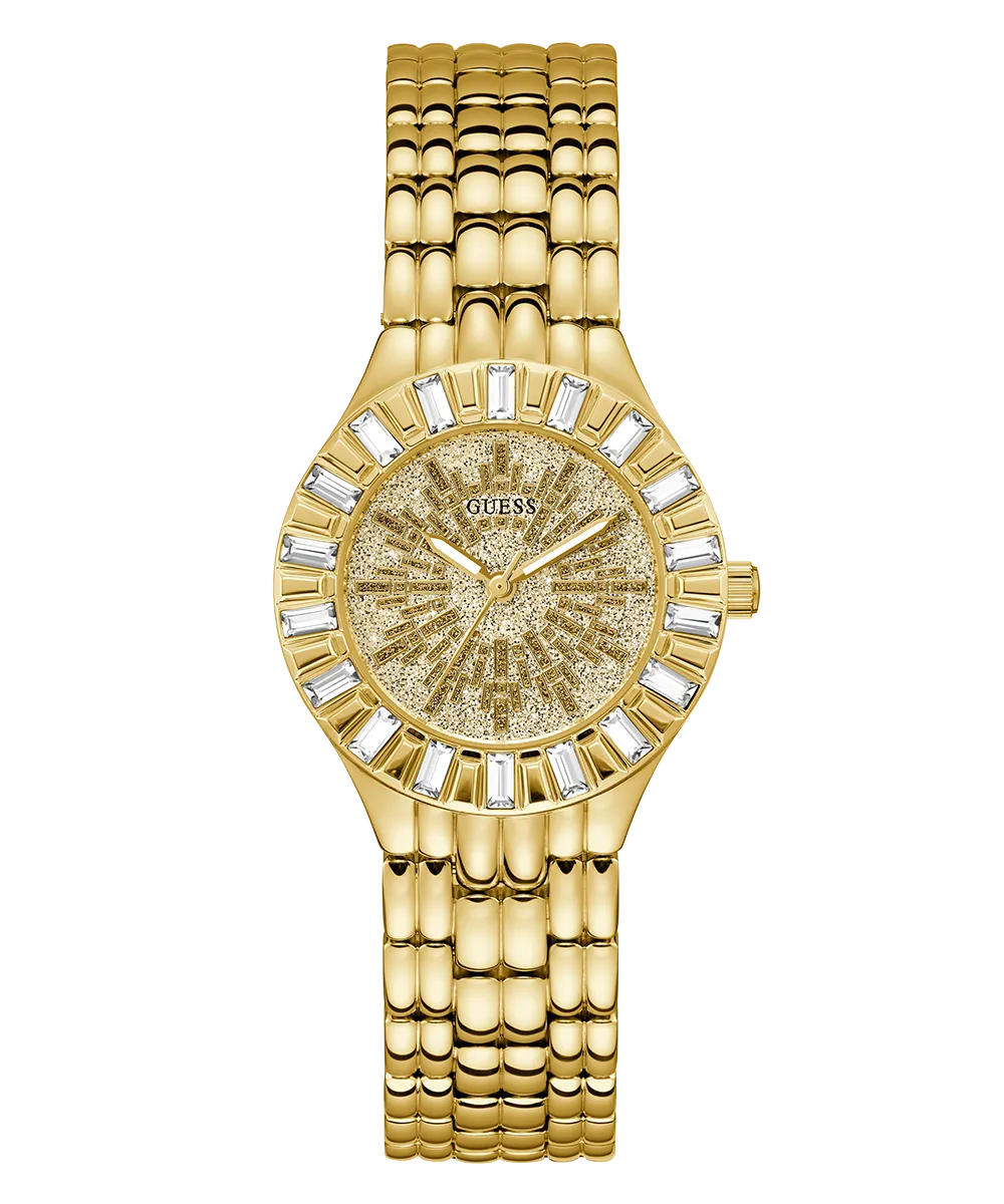 GUESS Ladies Gold Tone Analog Watch