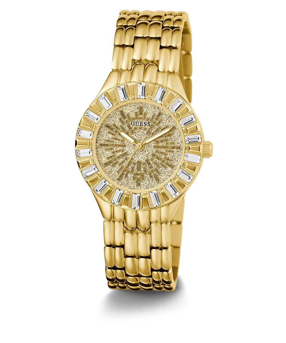 GUESS Ladies Gold Tone Analog Watch