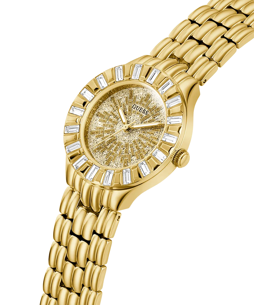 GUESS Ladies Gold Tone Analog Watch