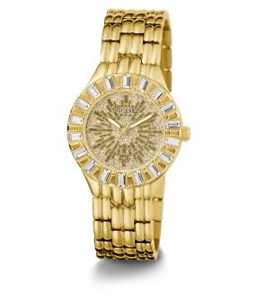 GUESS Ladies Gold Tone Analog Watch