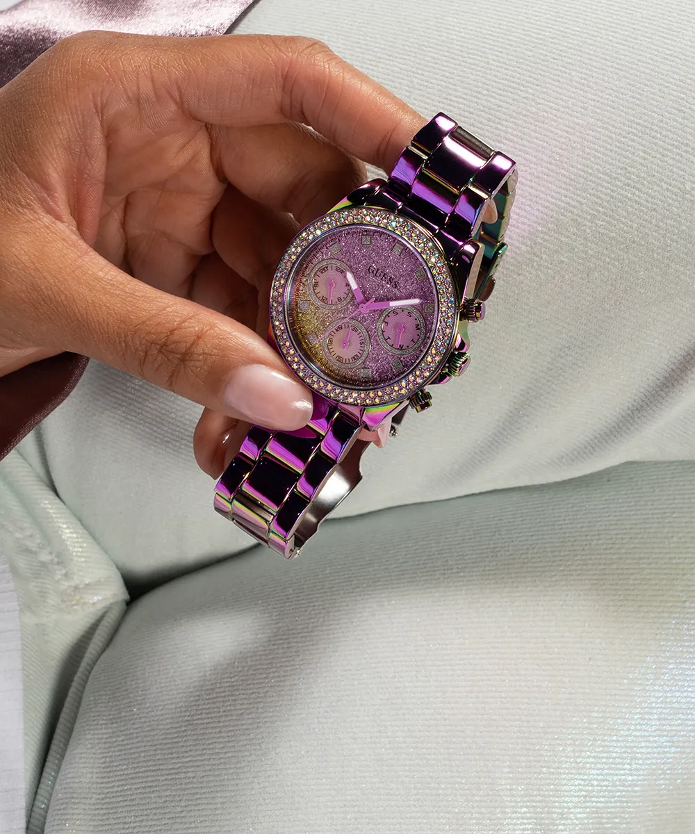 GUESS Ladies Iridescent Multi-function Watch