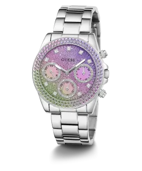 GUESS Ladies Silver Tone Analog Watch