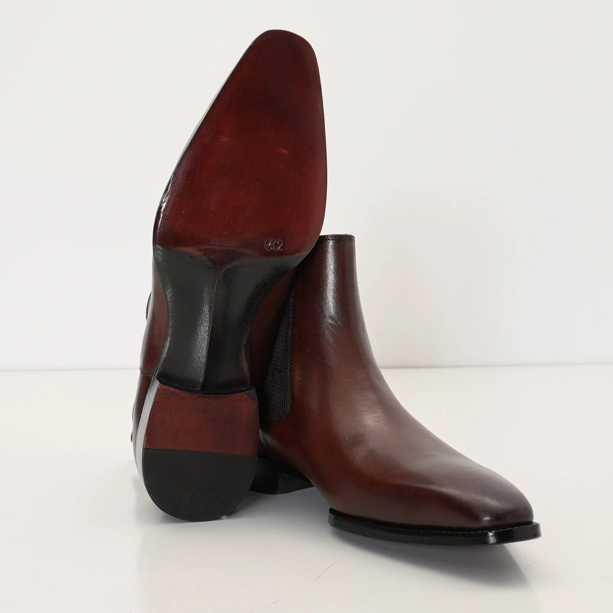 Handmade Leather Chelsea Boot - Brown