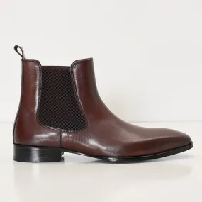 Handmade Leather Chelsea Boot - Brown