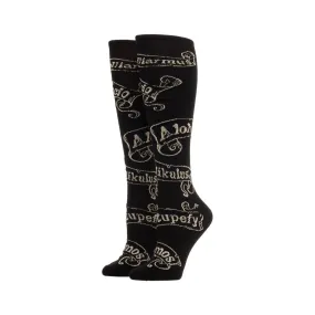 HARRY POTTER ADVANCED WIZARDRY SPELLS LUREX KNEE HIGH SOCKS