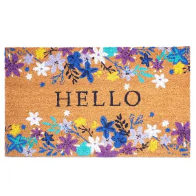 Hello Beauty Flower Doormat