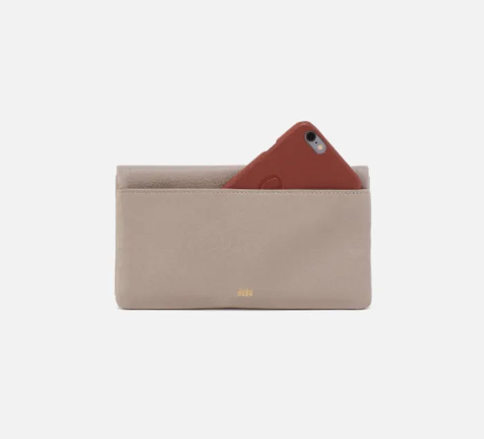 HOBO Lumen Continental Wallet in Taupe