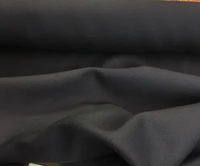 Italian Silk & Wool Twill -Dark Navy