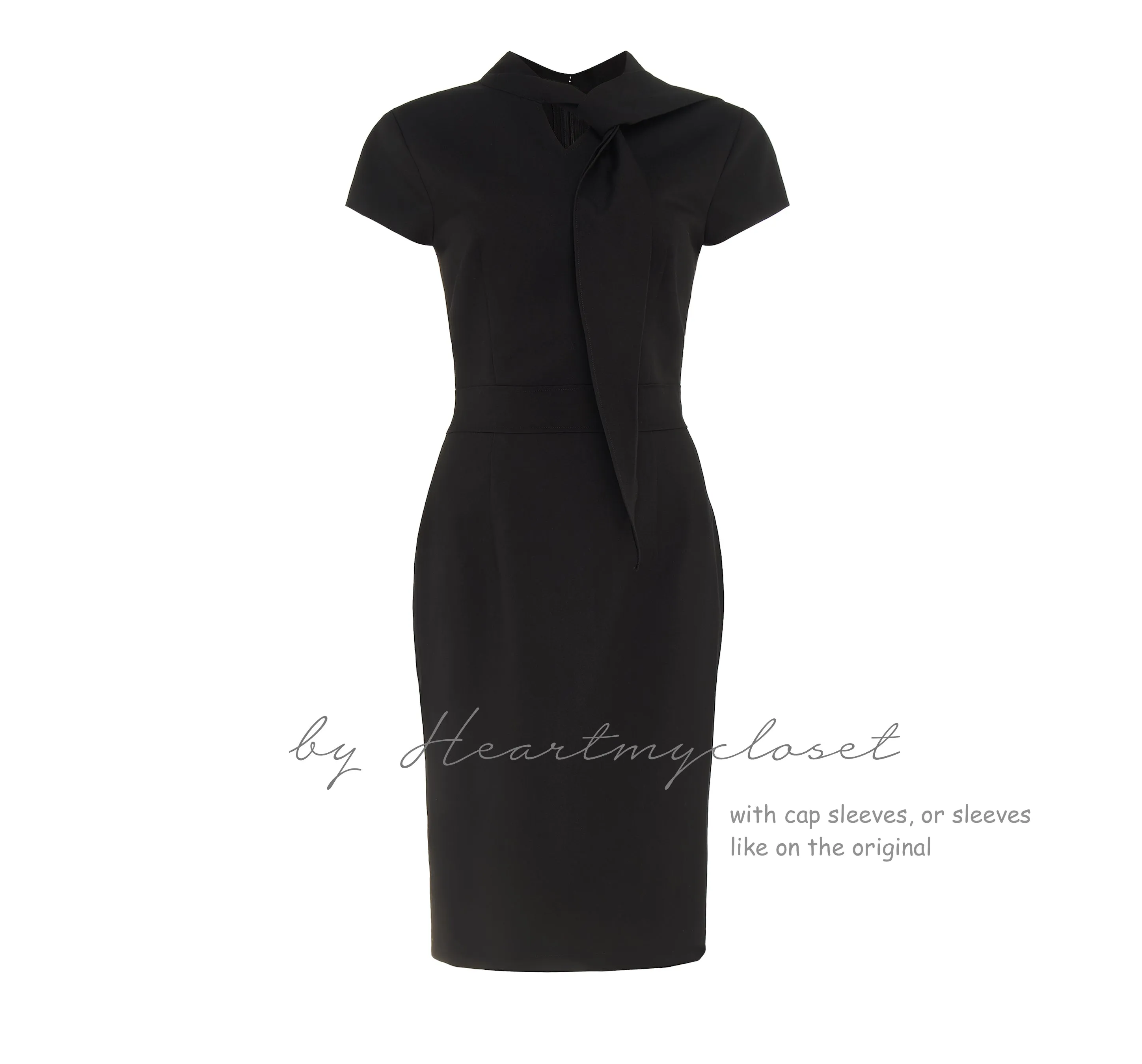 LBD with ties - Meghan Markle inspired dress