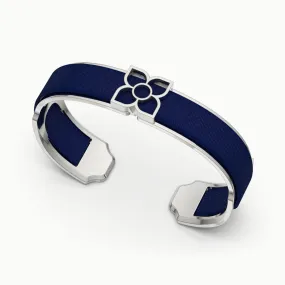 Lotus Silk Cuff - Midnight Blue