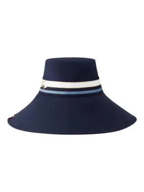 LV Striped Bucket Hat Navy