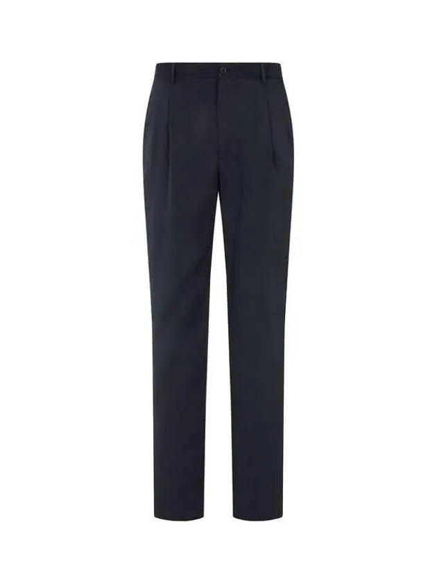 Men s Silk Blend Easy Twill Pants Dark Navy