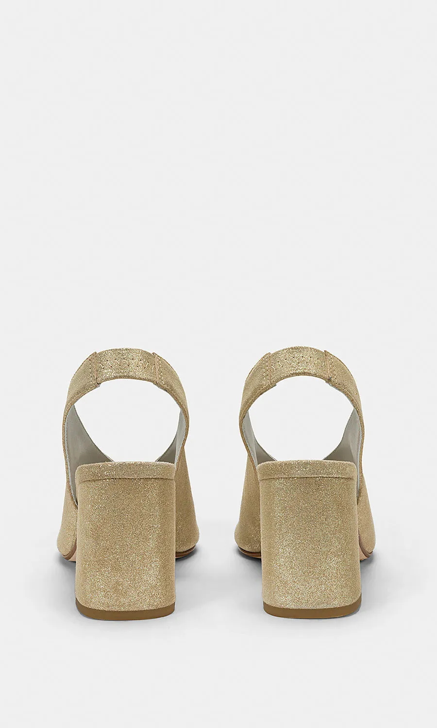 Momoni Trifoglio Sandals In Lamé Leather - Light Gold