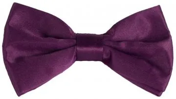 PLAIN MICROFIBER ADJUSTABLE BOW TIES ~ 50 COLORS