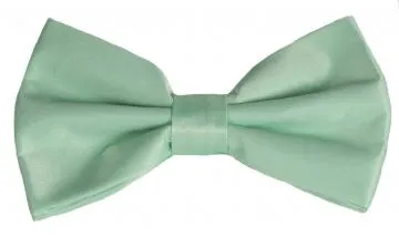 PLAIN MICROFIBER ADJUSTABLE BOW TIES ~ 50 COLORS