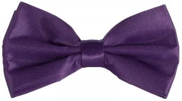 PLAIN MICROFIBER ADJUSTABLE BOW TIES ~ 50 COLORS