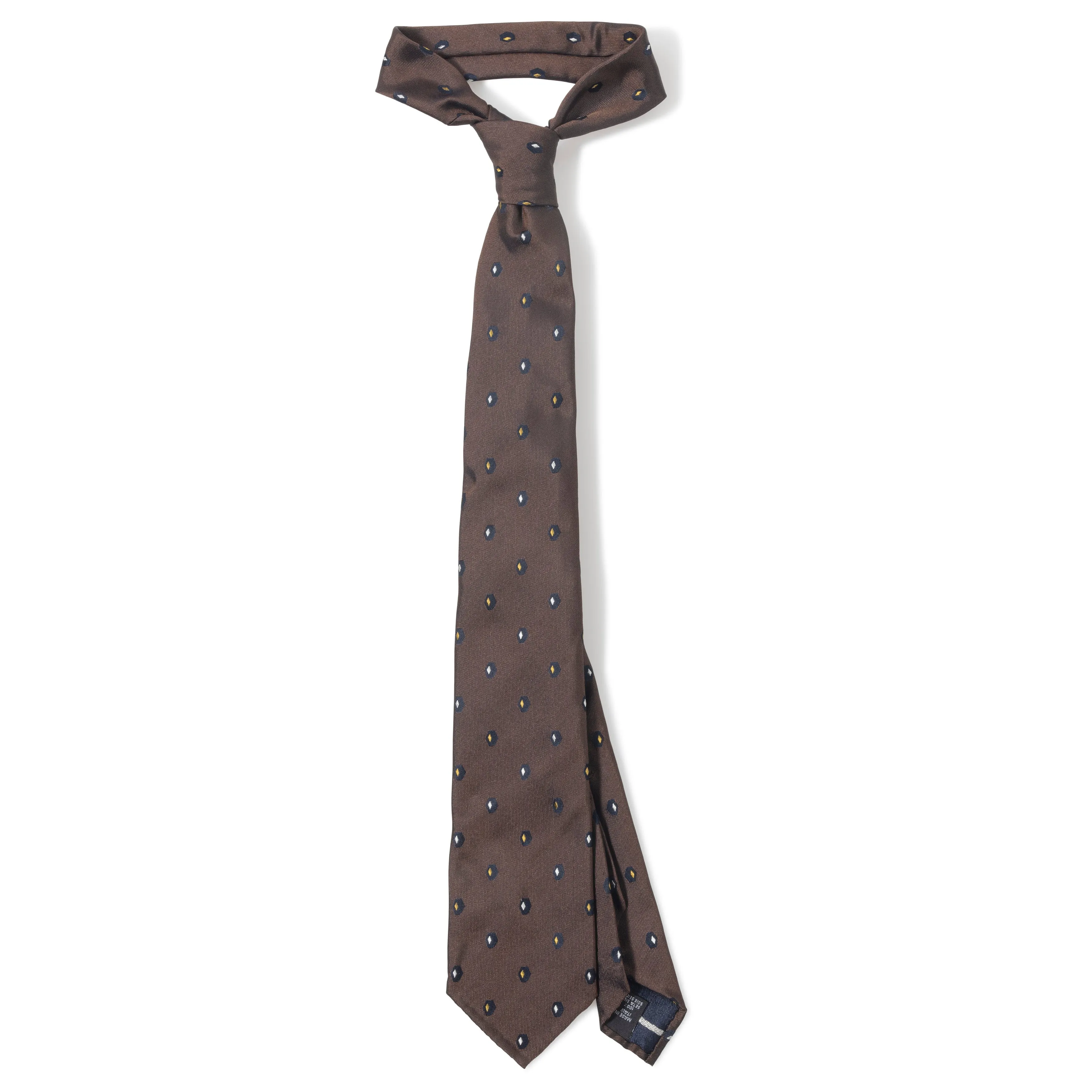 Silk Jacquard Geometric Seven-fold Tie