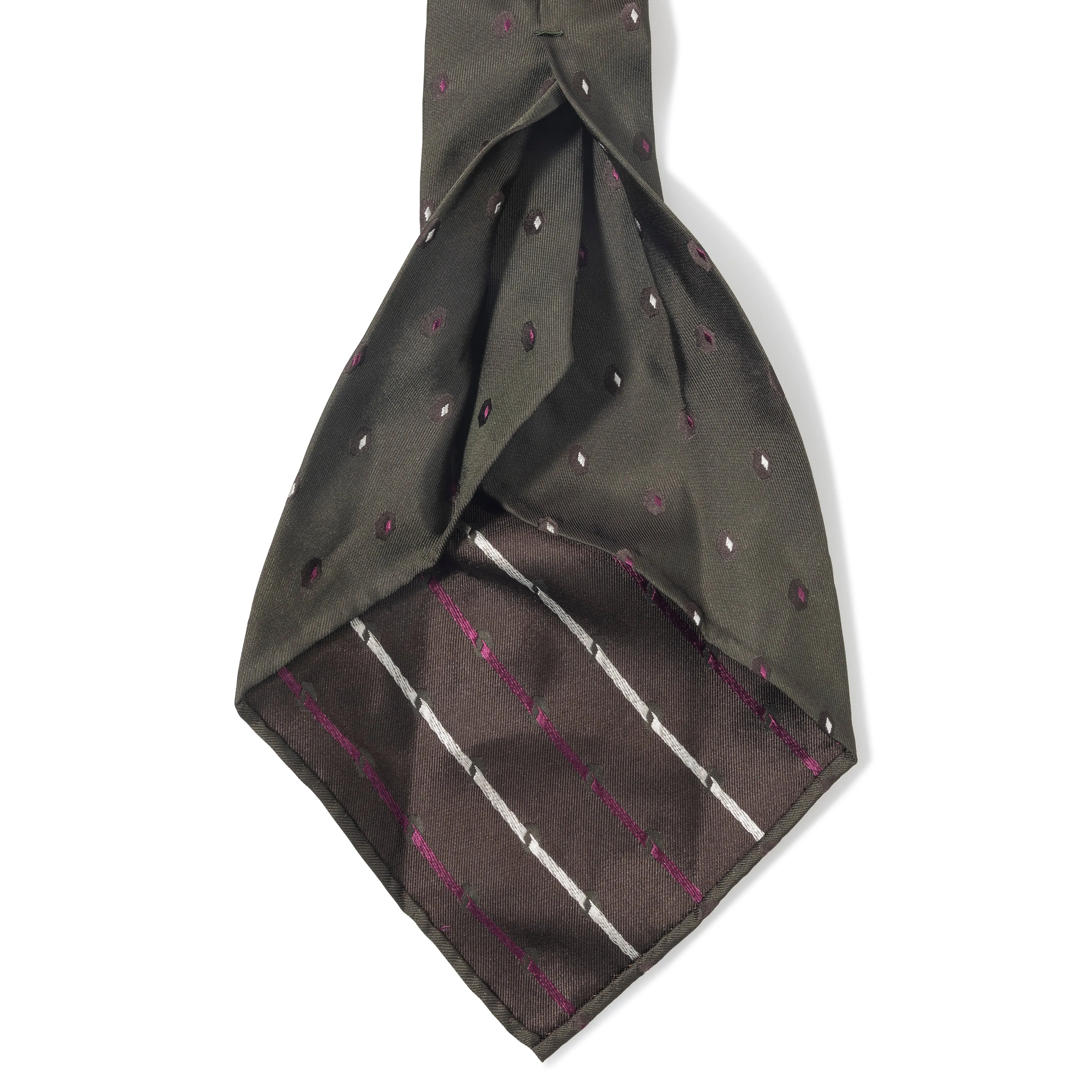 Silk Jacquard Geometric Seven-fold Tie