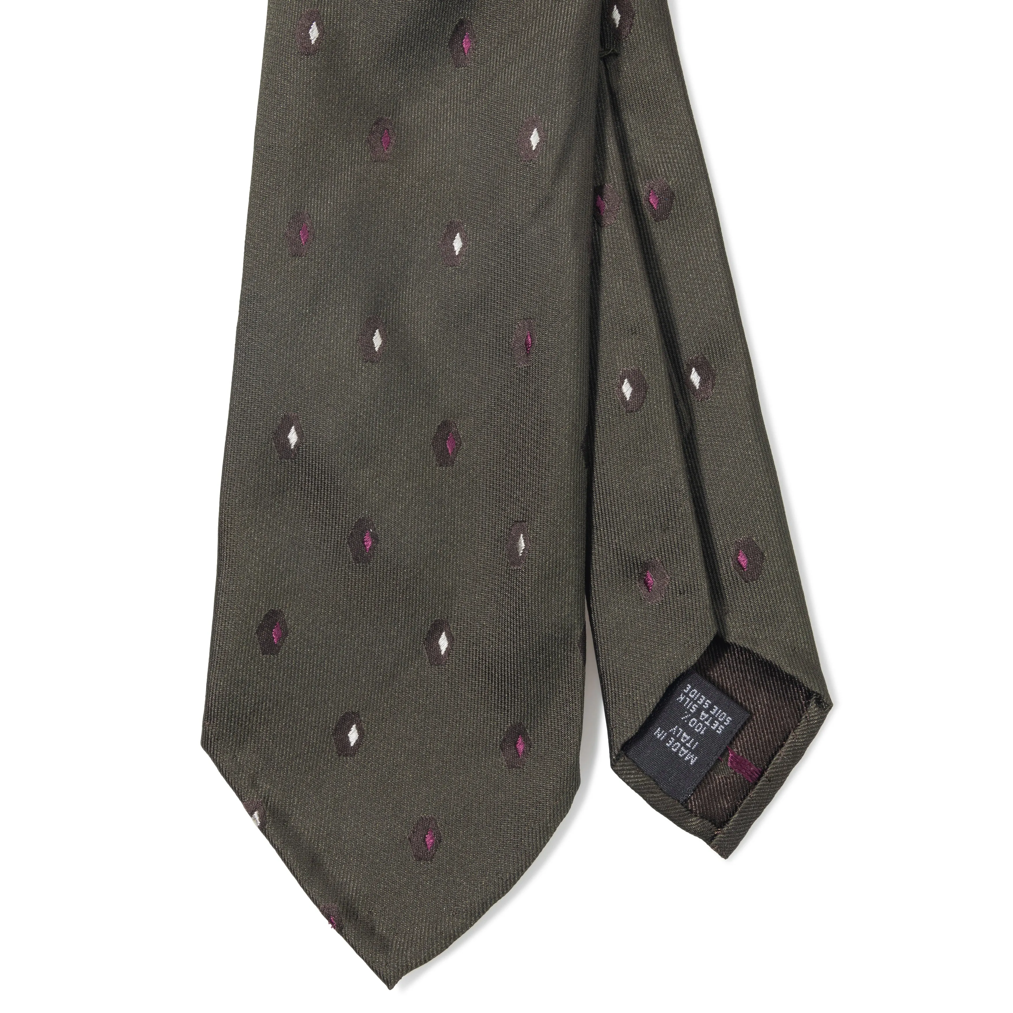 Silk Jacquard Geometric Seven-fold Tie