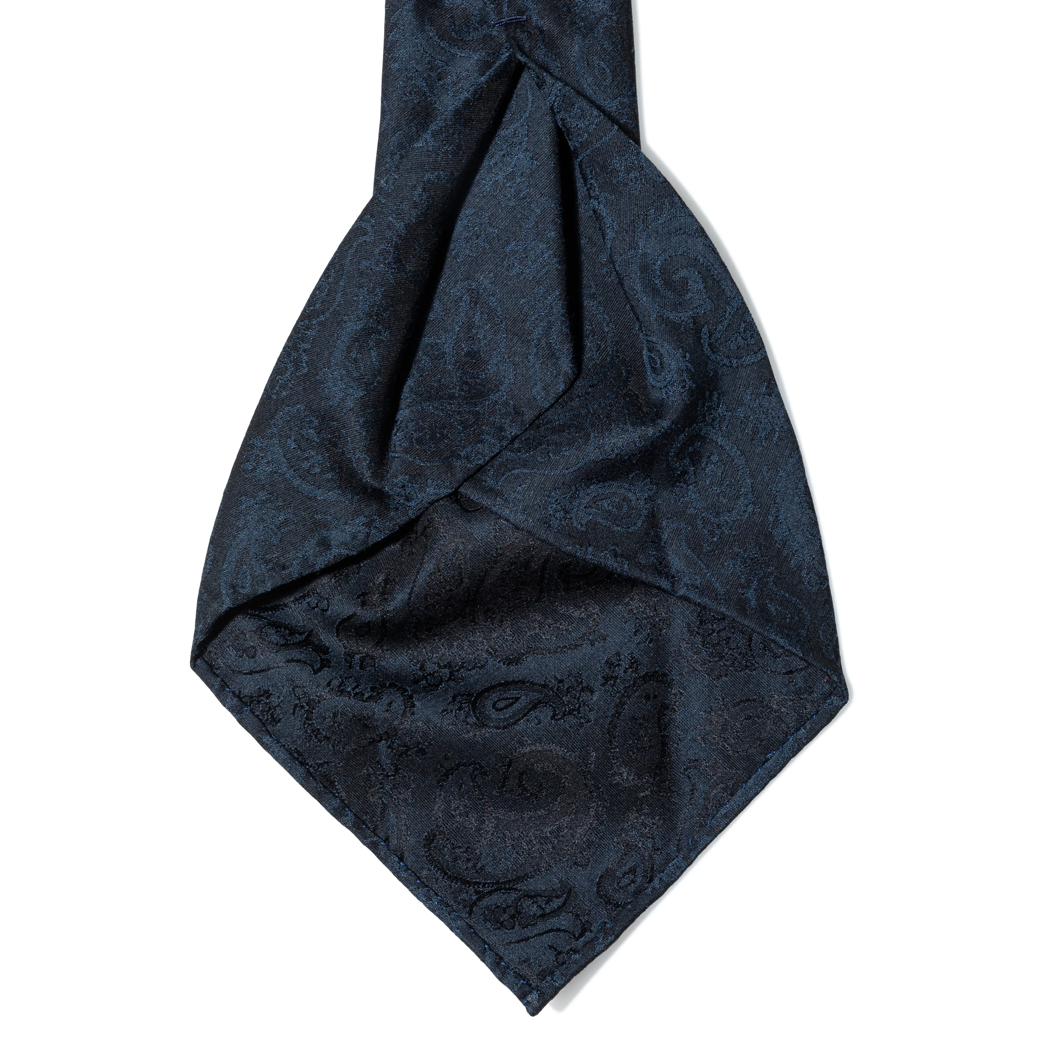 Silk Jacquard Tonal Paisley Seven-fold Tie