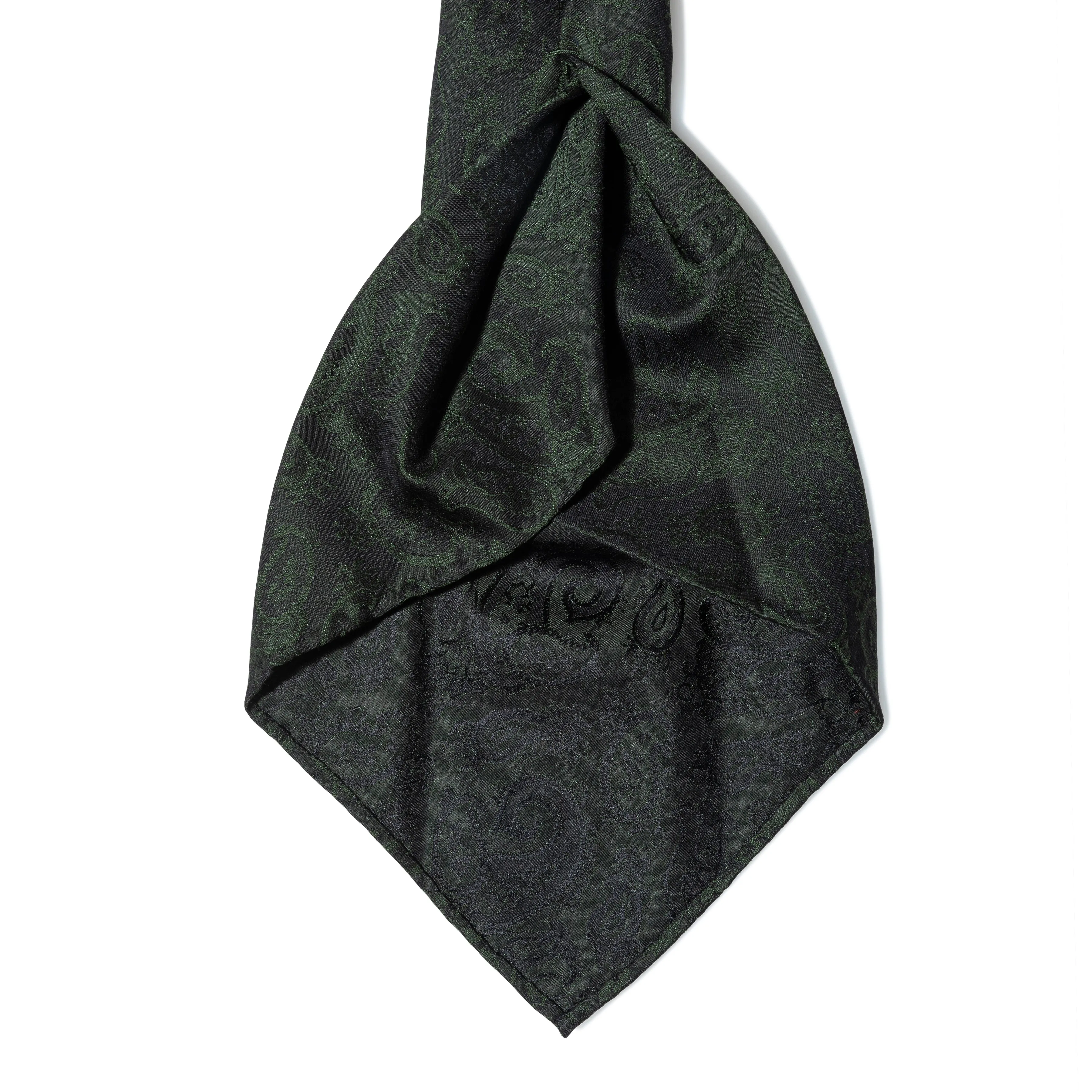 Silk Jacquard Tonal Paisley Seven-fold Tie