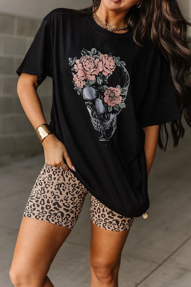 Skull & Rose Graphic Tee