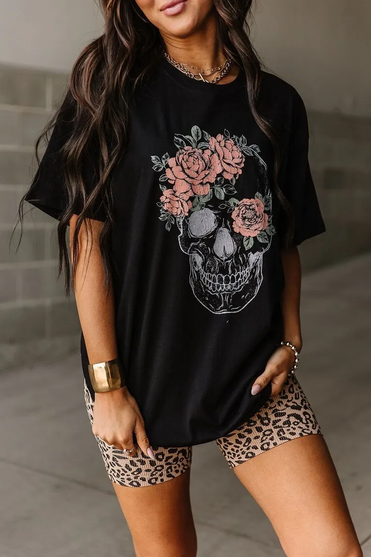 Skull & Rose Graphic Tee