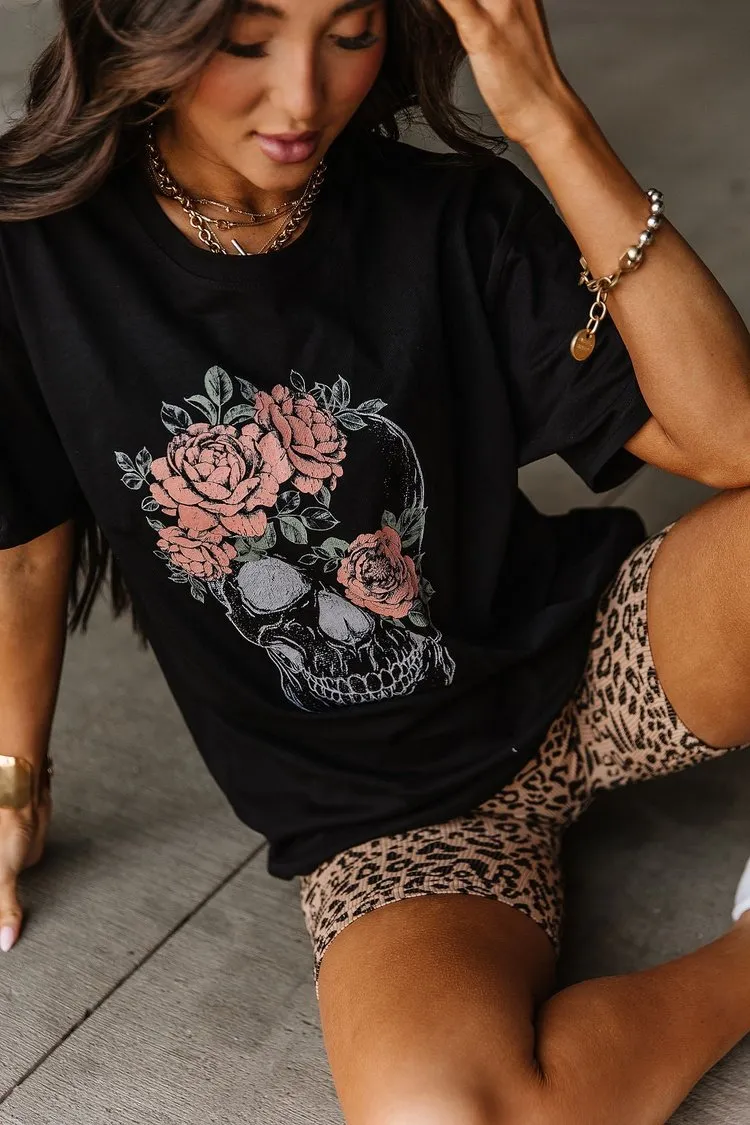 Skull & Rose Graphic Tee