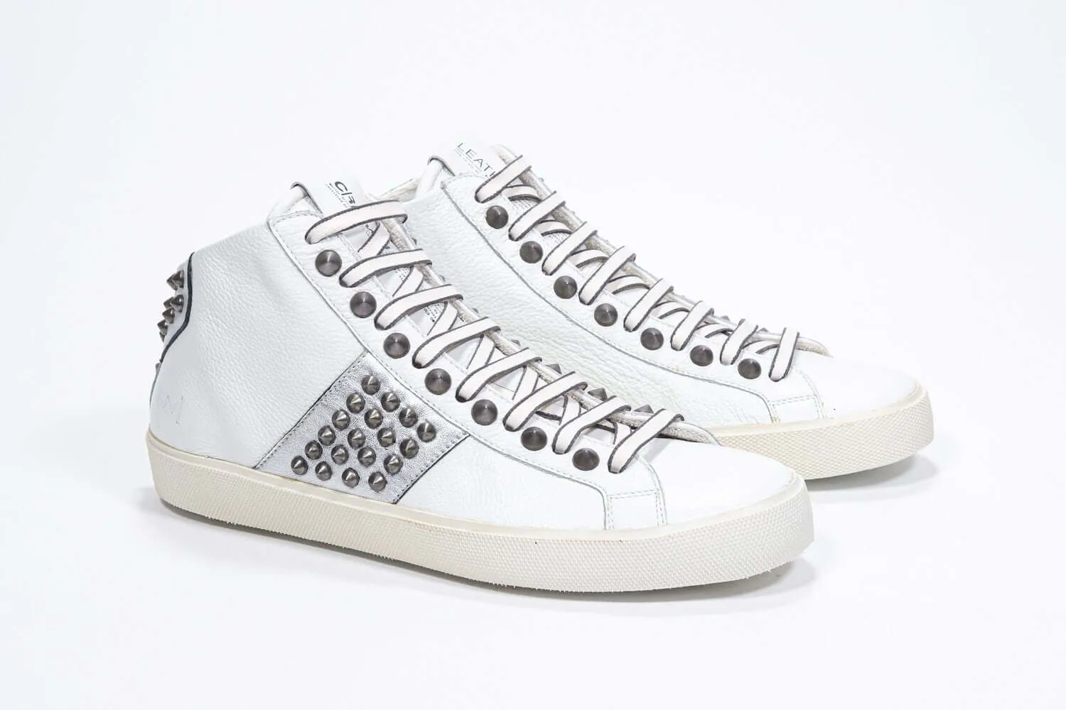 STUDBORN | Silver & White - Mid top - Women