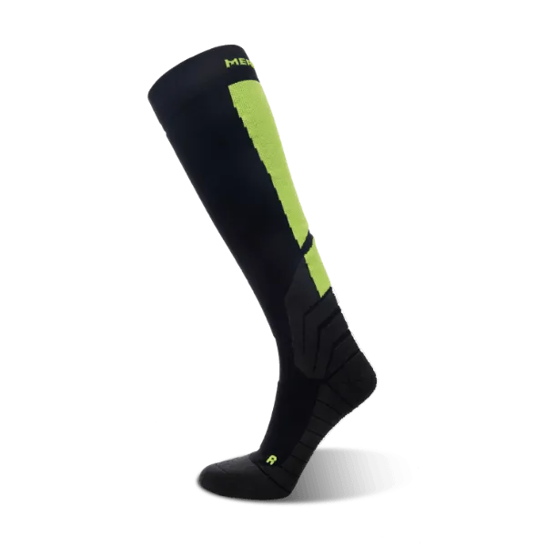 Women's Long Way Mountaineering Black knee high socks 2-packs