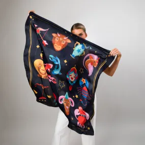 Zodiac Silk Scarf